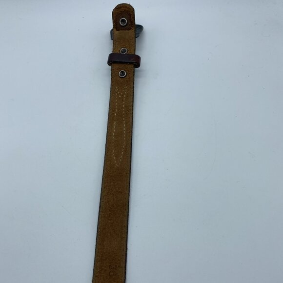 Unbranded Brown Genuine Leather Belt Women's Size 36 Skinny - Picture 7 of 12